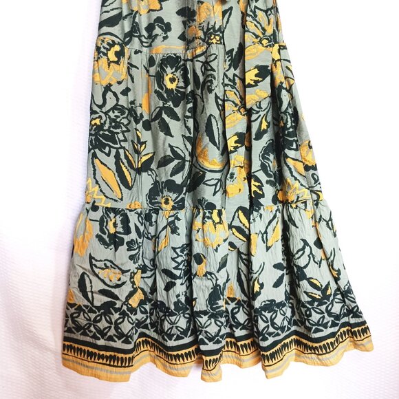 NWT Figueroa & Flower Tiered Peasant Boho Maxi Dress w Sash Size XL - Picture 5 of 11